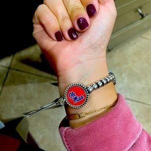 Ole miss game day bracelet
